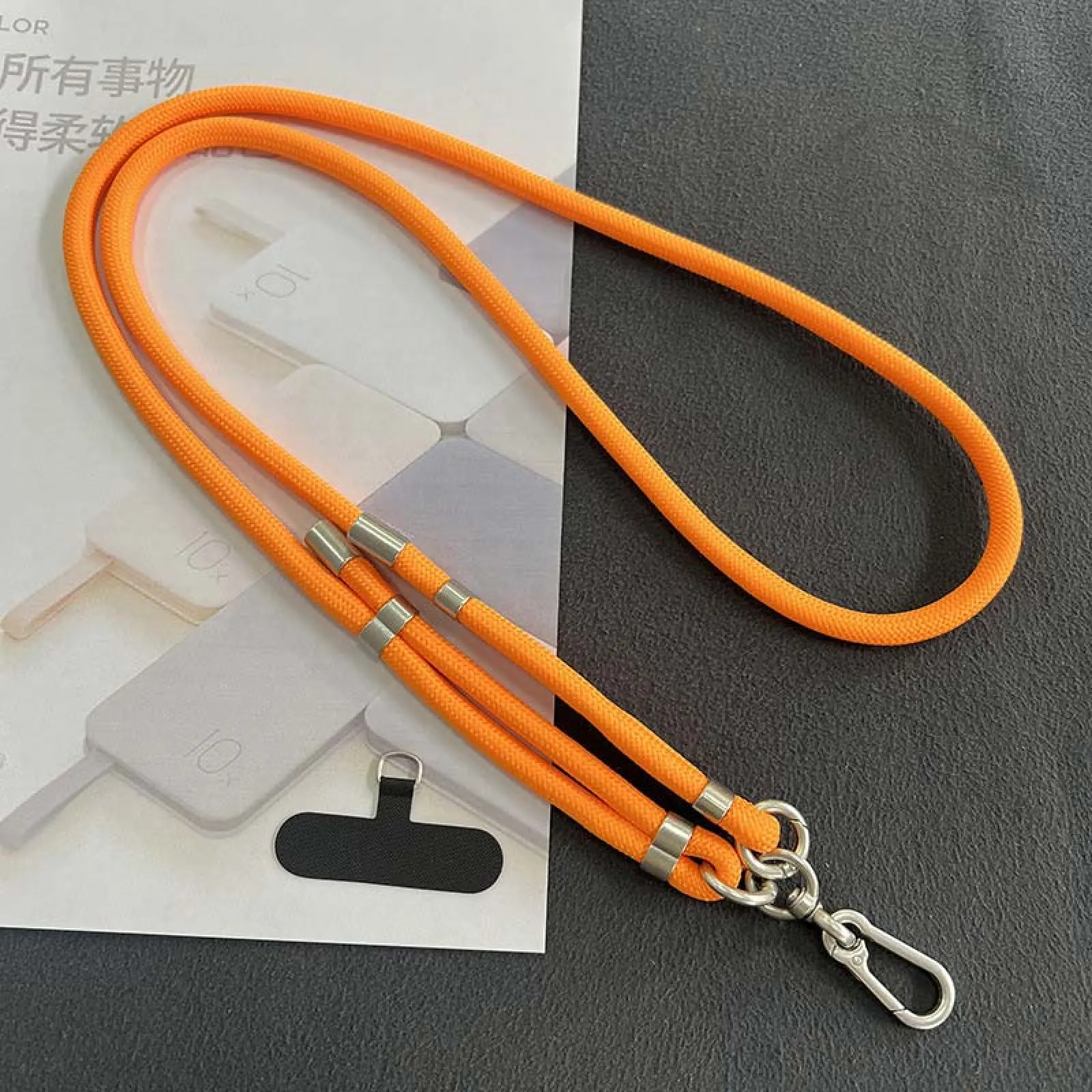 Шнурок (8мм) 150см, Neon Orange 1, купити оптом з доставкою