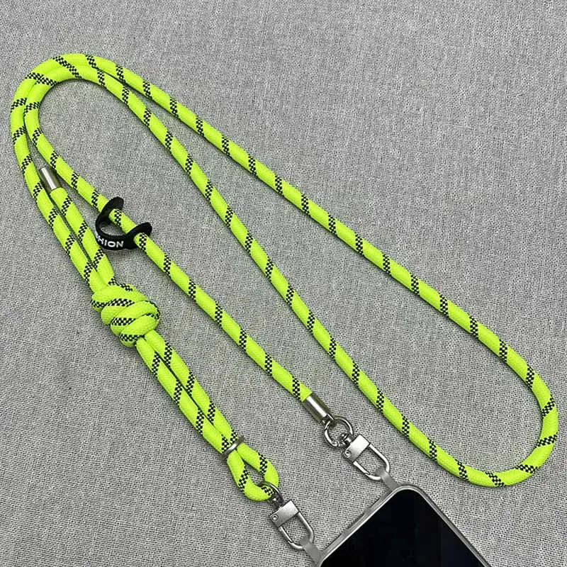 Шнурок с двумя креплениями (8мм) 150см, Neon Green 1, купить оптом с доставкой