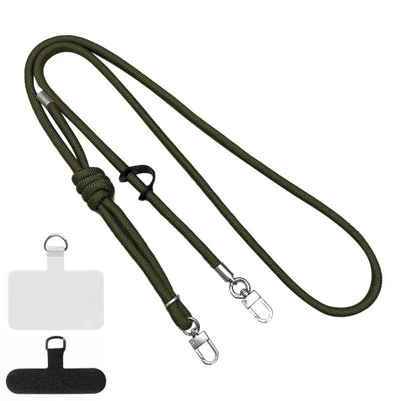 Шнурок с двумя креплениями (8мм) 150см, Army Green, купить оптом с доставкой
