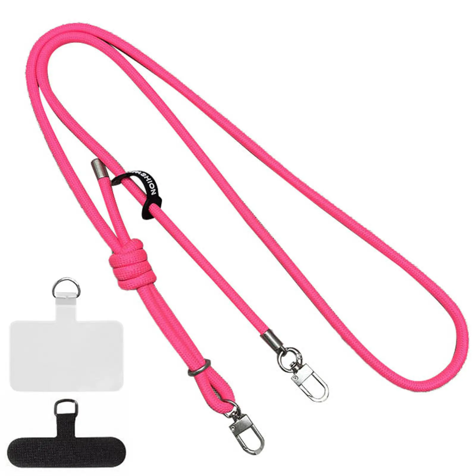 Шнурок с двумя креплениями (8мм) 150см, Barbie Pink, купить оптом с доставкой