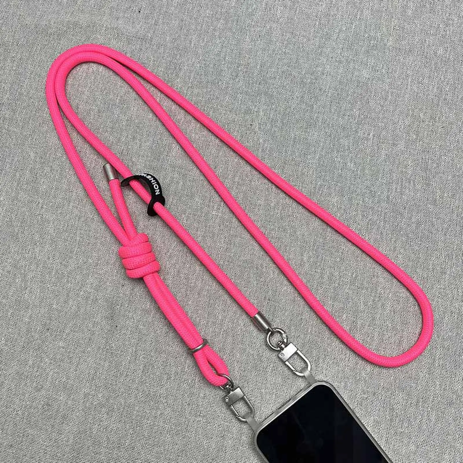 Шнурок с двумя креплениями (8мм) 150см, Barbie Pink 1, купить оптом с доставкой