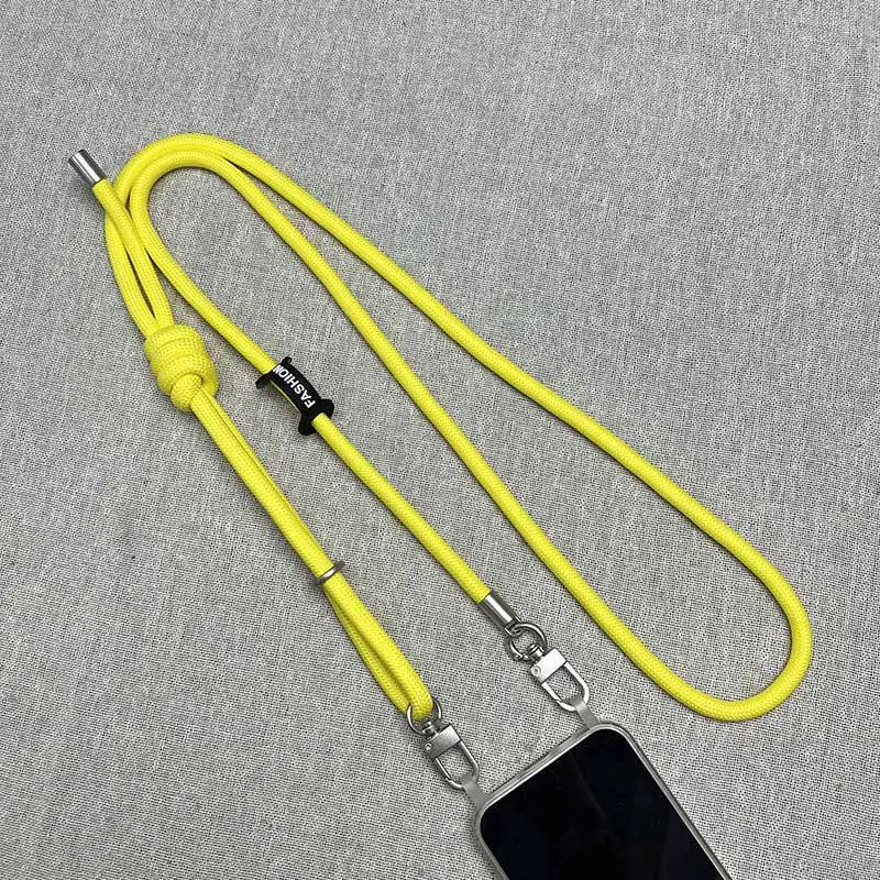 Шнурок с двумя креплениями (8мм) 150см, Yellow 1, купить оптом с доставкой