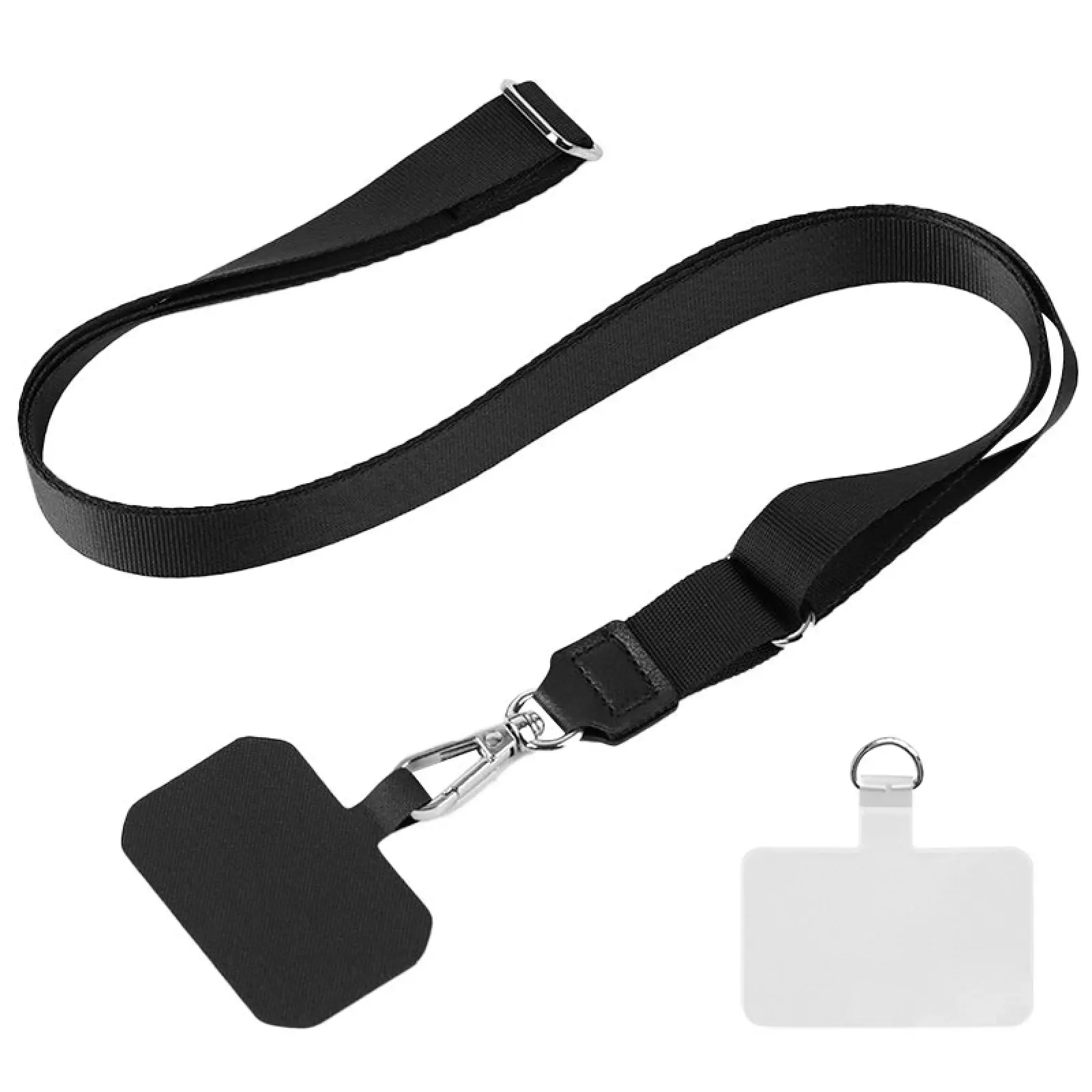 Шнурок широкий (2см) 140см, Black, купить оптом с доставкой