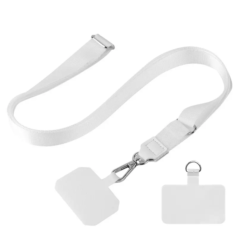Шнурок широкий (2см) 140см, White, купить оптом с доставкой