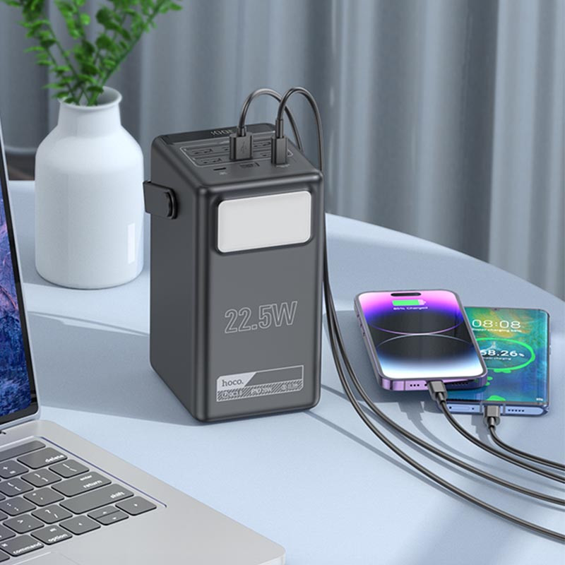 Портативний ЗП Power Bank Hoco DB03 Endure 22.5W 100 000 mAh на малюнкі №3