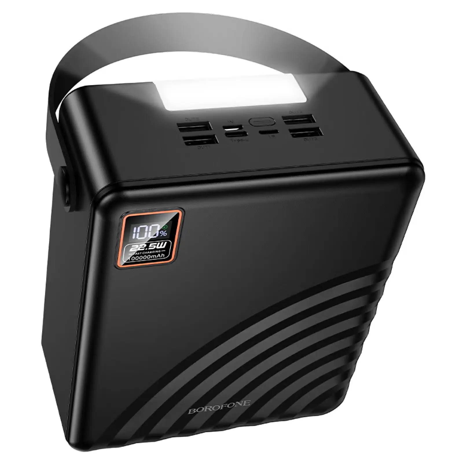 Портативное ЗУ Power Bank Borofone BJ85 Myriad 22.5W+PD20W with lighting 100000 mAh, Black, купить оптом с доставкой