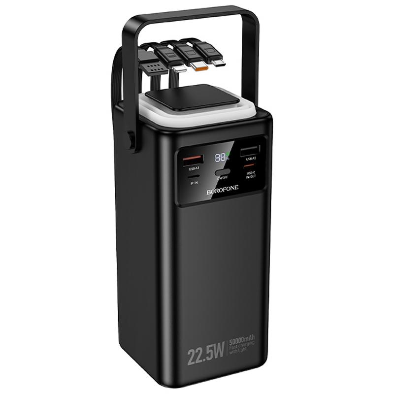 Портативное ЗУ Power Bank Borofone BJ65B High 22.5W+PD20W with cable 80000 mAh на картинке №3
