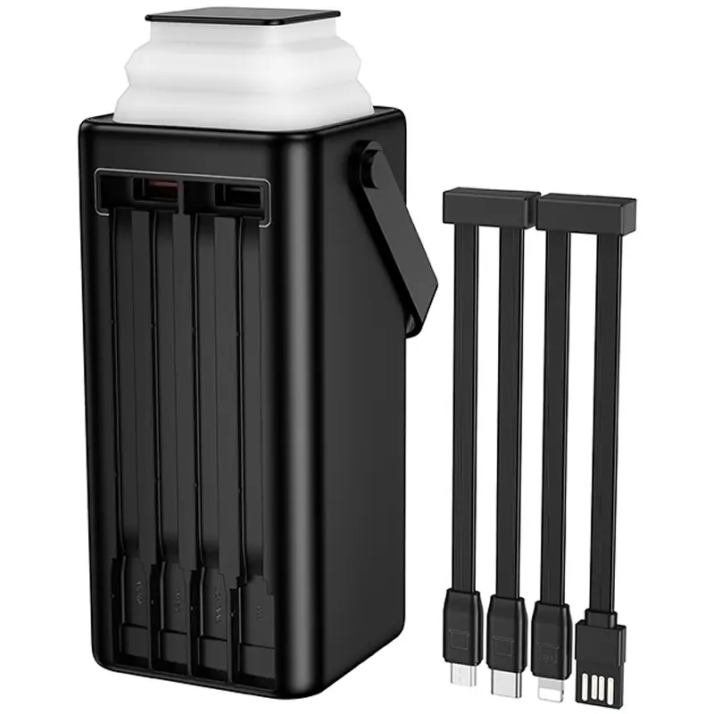 Портативное ЗУ Power Bank Borofone BJ65B High 22.5W+PD20W with cable 80000 mAh, Black 4, купить оптом с доставкой