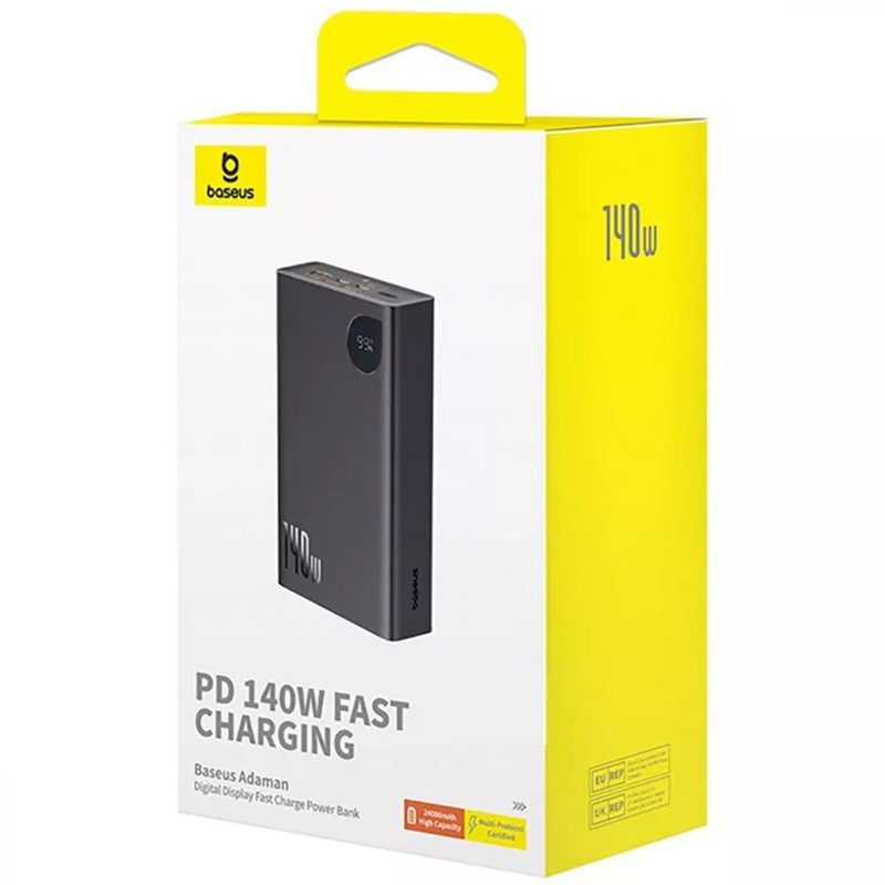 Портативний ЗП Baseus Adaman Digital Display 140W 24000mAh (P100215081113-0) на малюнкі №2