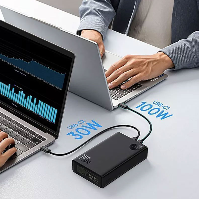 Портативний ЗП Baseus Adaman Digital Display 140W 24000mAh (P100215081113-0) на малюнкі №6