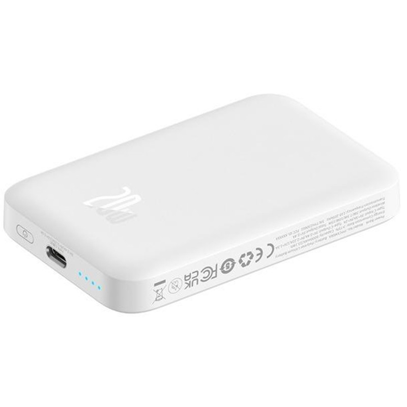 Портативне ЗП Power Bank Baseus Magnetic Mini Air 20W c БЗП 6000 mAh (P10059002223-0) дивитися фото №7