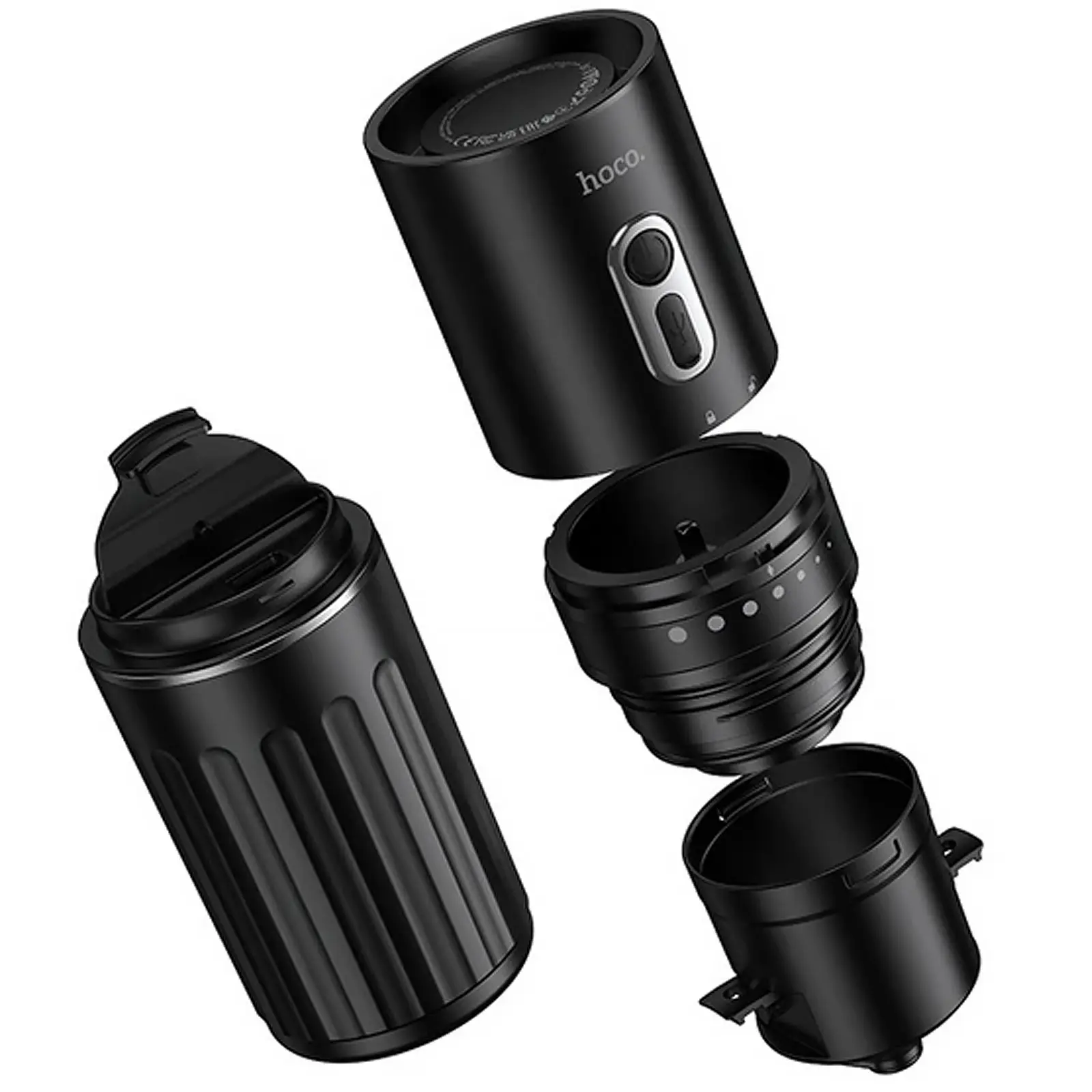 Портативная кофеварка Hoco HX80 All-in-One 1300 mAh, Black 3, купить оптом с доставкой
