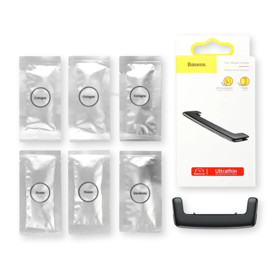 Ароматизатор у машину Baseus Paddle 3 Aromas, Black 5, купити оптом з доставкою