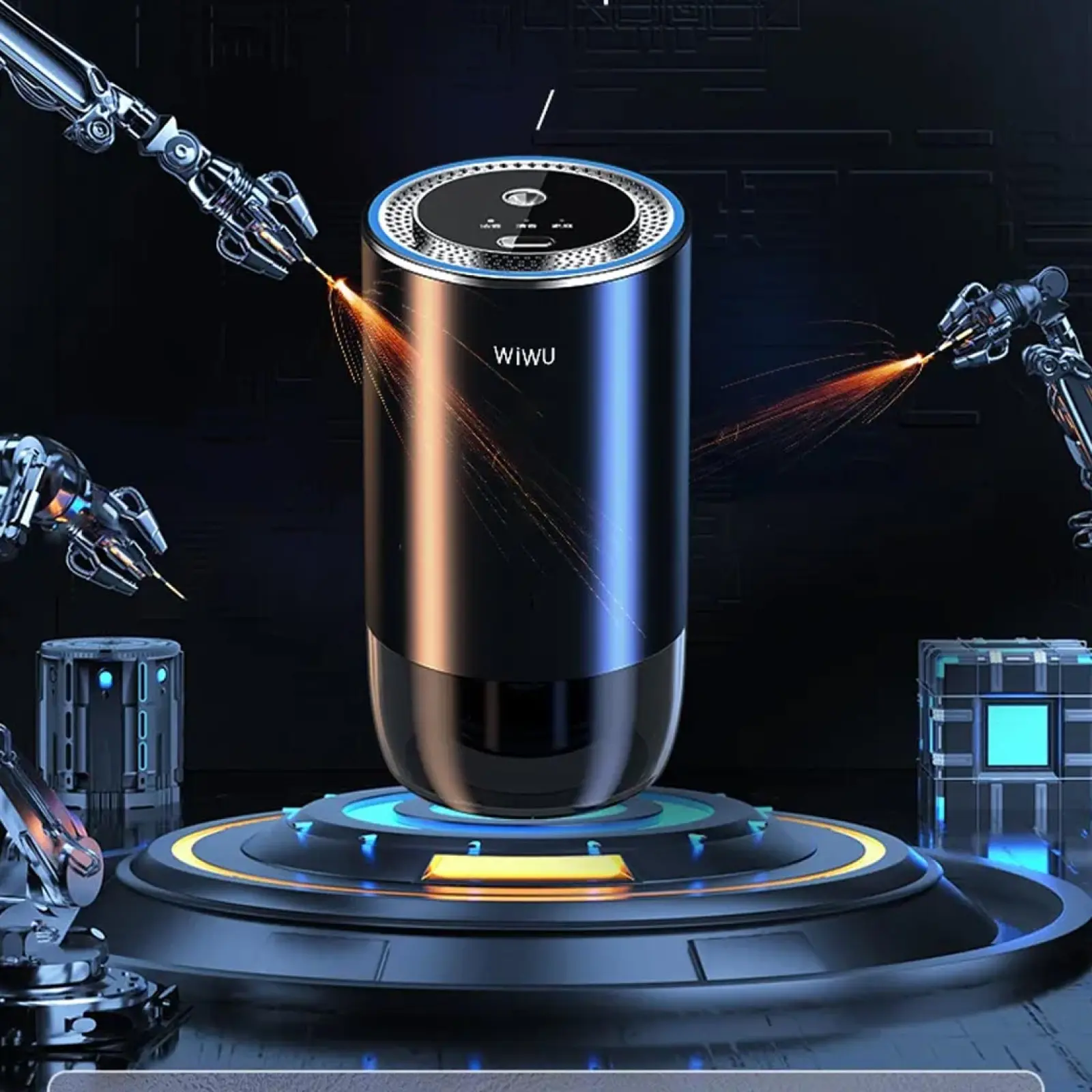 Ароматизатор в машину WIWU Wi-AR001 Smart Car Aromatherapy, Black 5, купить оптом с доставкой