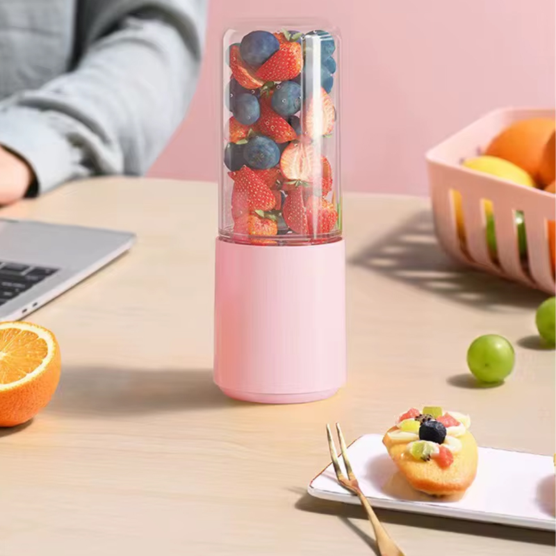 Портативный блендер / соковыжималка N8 400+300ml 60W 1500mAh, Pink 4, купить оптом с доставкой