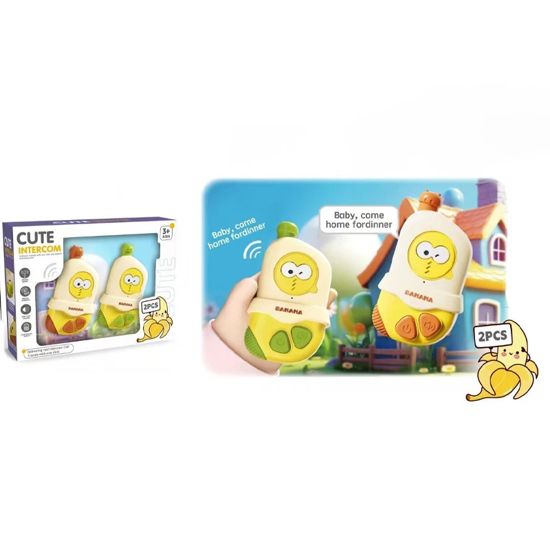 Детская обучающая рация ME-213 Banana Cute Intercom (2pcs), Yellow 4, купить оптом с доставкой