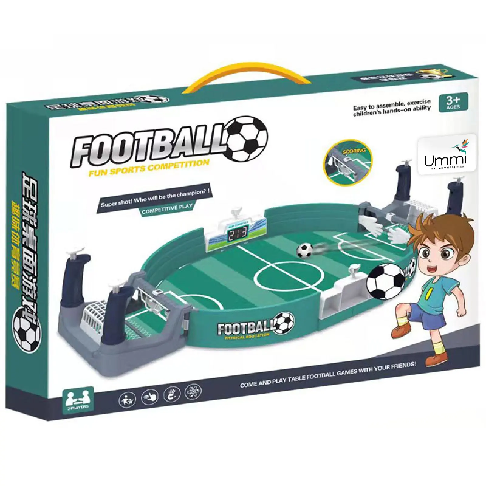 Настольный футбол Ummi 2021-1 Fun Sports Competition (2 balls), Green 5, купить оптом с доставкой