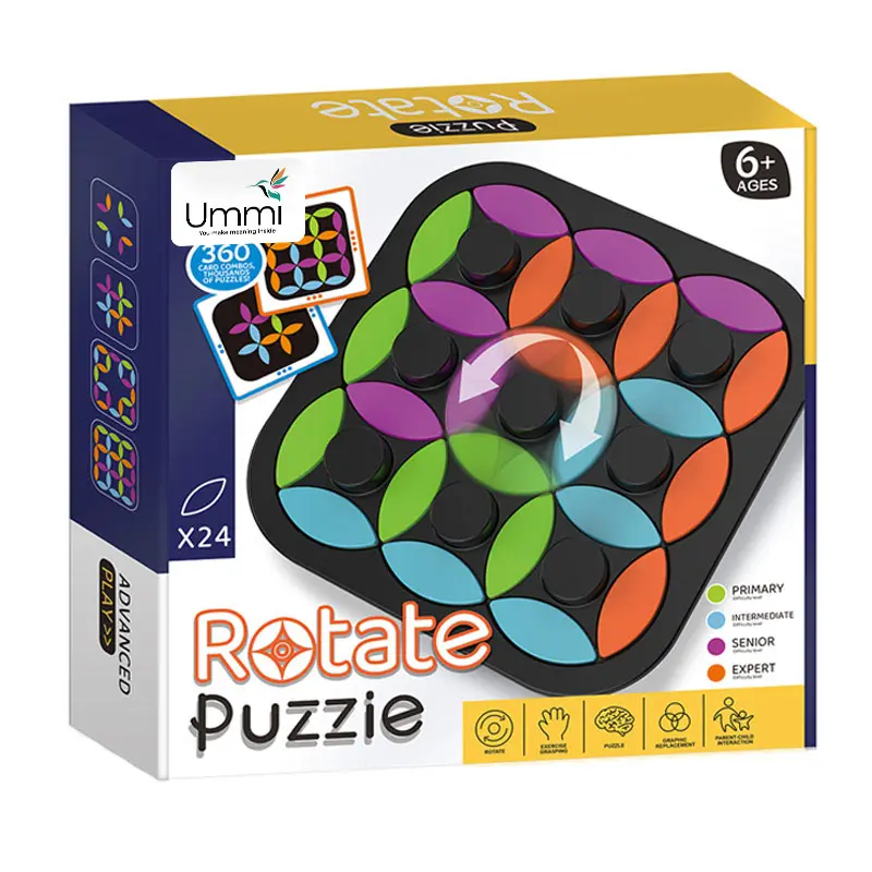 Настольная интерактивная игра Ummi 22049 Rotate Puzzle, Black 4, купить оптом с доставкой