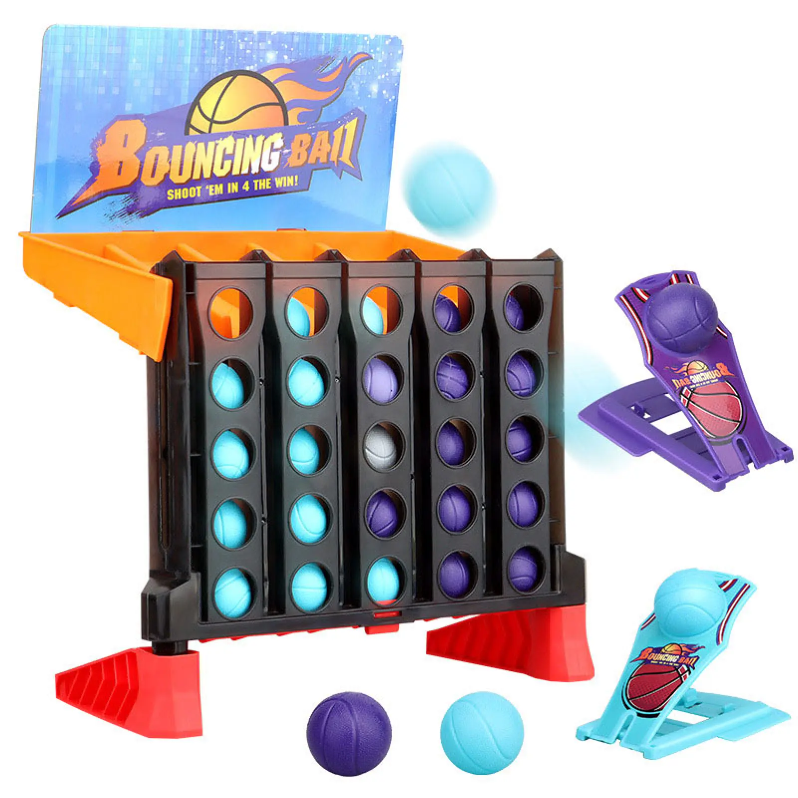 Настольная интерактивная игра Ummi 22046 Bouncing Ball, Orange / Black, купить оптом с доставкой