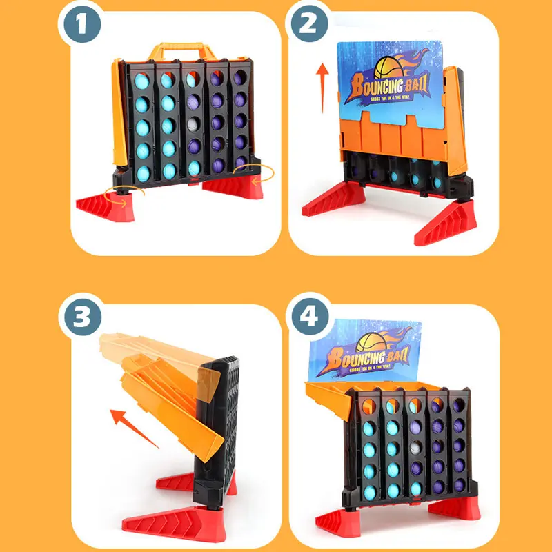 Настольная интерактивная игра Ummi 22046 Bouncing Ball, Orange / Black 4, купить оптом с доставкой
