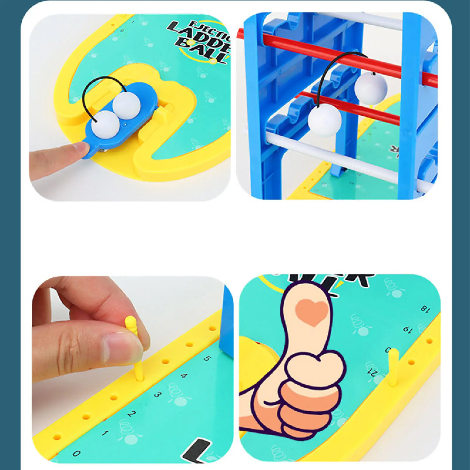 Настольная интерактивная игра Ummi 22022 Ejection Ladder Ball, Blue / Yellow 3, купить оптом с доставкой