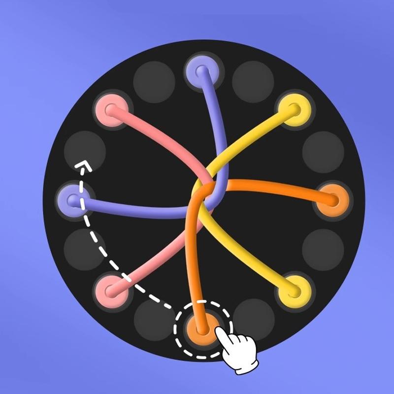 Настольная интерактивная игра Ummi M8J Rope Untangling Game на картинке №4