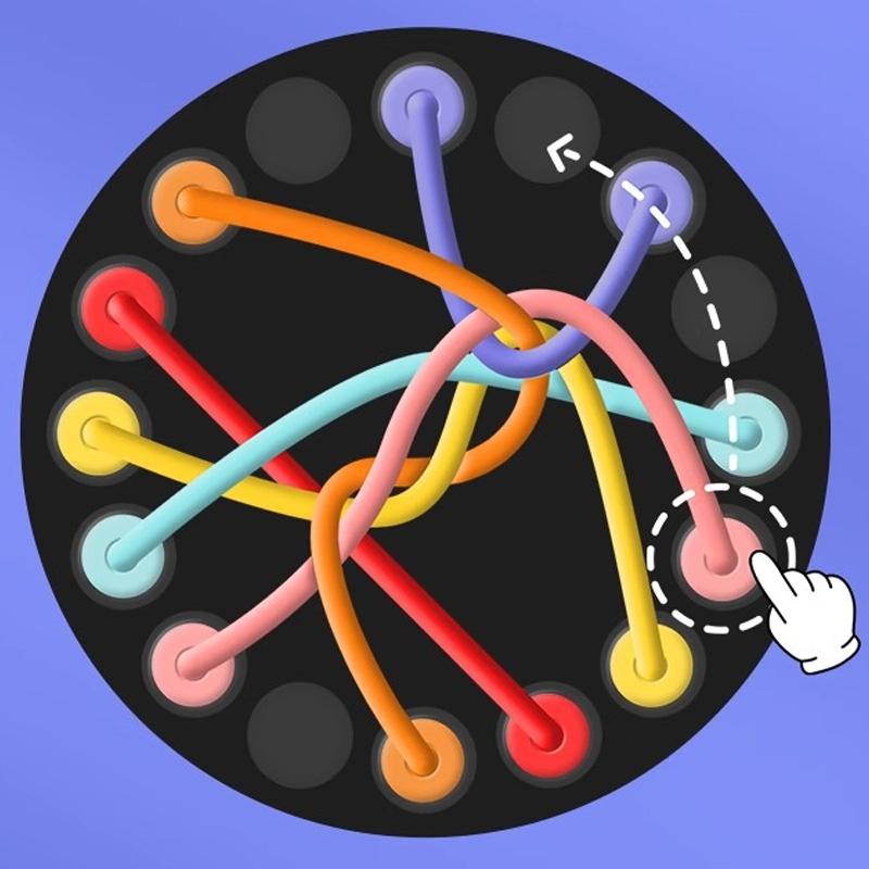 Настольная интерактивная игра Ummi M8J Rope Untangling Game на картинке №5