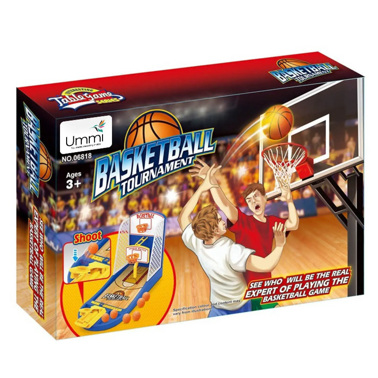 Настольная интерактивная игра Ummi 06818 Basketball Tournament, Blue / Yellow 4, купить оптом с доставкой