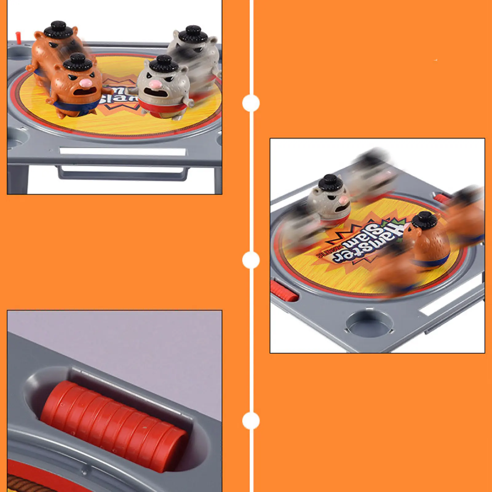 Настольная интерактивная игра Ummi 10818 Hamster Slam, Grey 3, купить оптом с доставкой