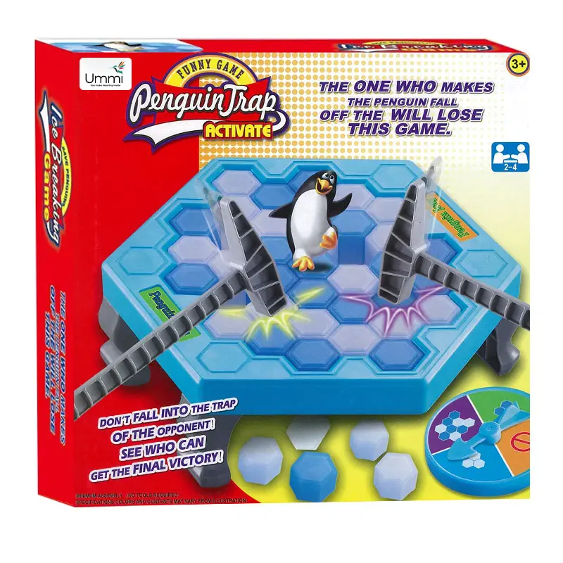 Настольная интерактивная игра Ummi 61788 Penguin Trap, Blue 1, купить оптом с доставкой