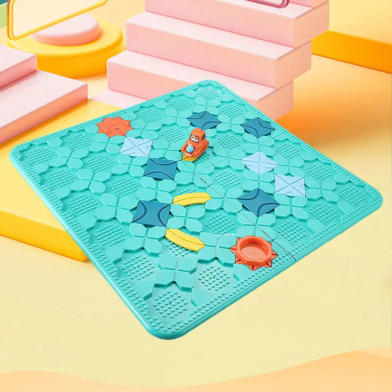 Настольная интерактивная игра Ummi BS805 Logical Road Builder, Green 2, купить оптом с доставкой