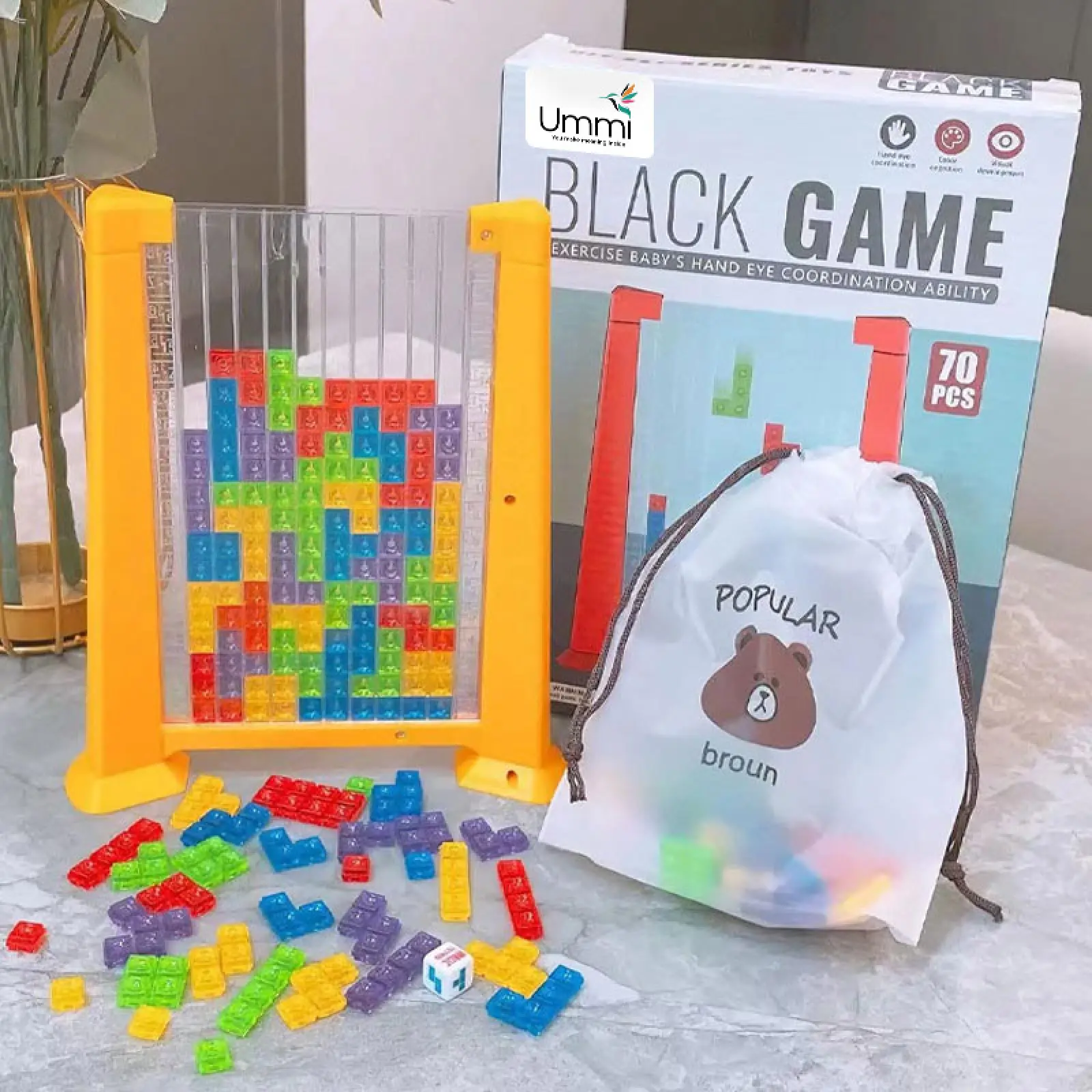 Настольная интерактивная игра Ummi ME-002 Tetris, Colorful 6, купить оптом с доставкой
