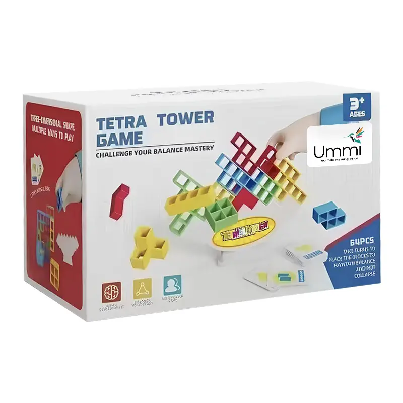 Настольная интерактивная игра Ummi ME-008 Tetris tower game, Colorful 4, купить оптом с доставкой