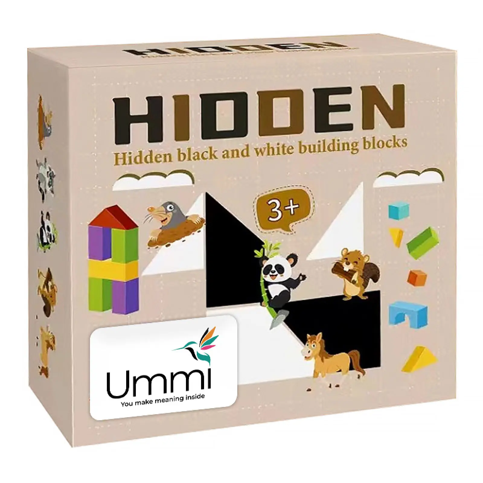 Настольная интерактивная игра Ummi ME-149 Hidden Black and White Blocks, Black / White 5, купить оптом с доставкой
