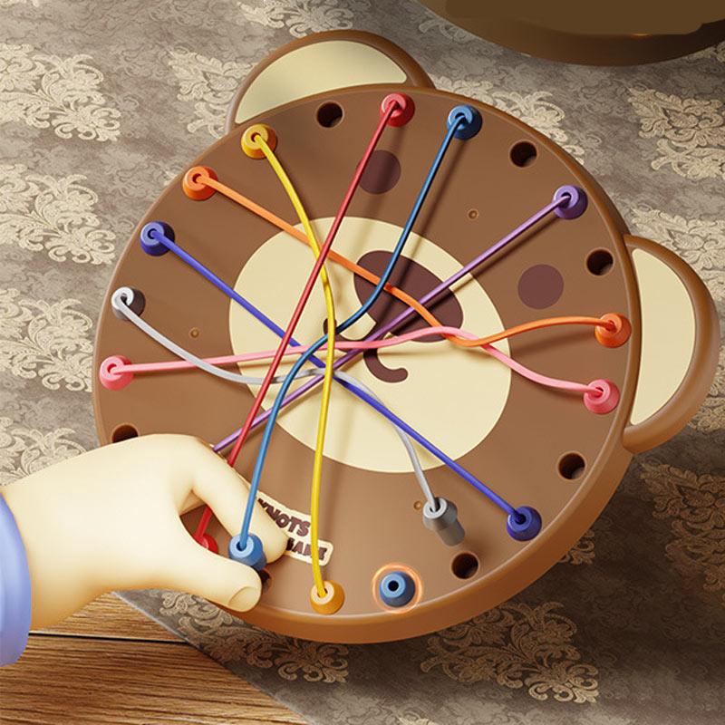 Настольная интерактивная игра Ummi ME-241 Cute Bear Rope Unravelling Game на картинке №3