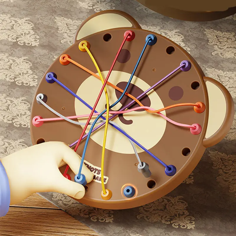 Настольная интерактивная игра Ummi ME-241 Cute Bear Rope Unravelling Game, Brown 2, купить оптом с доставкой