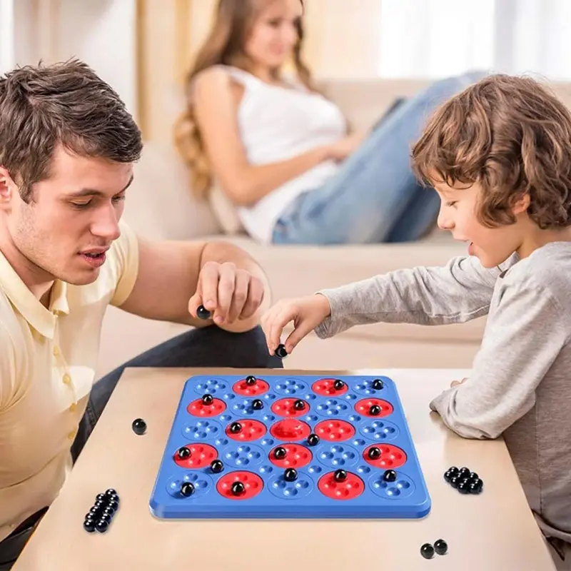 Настольная интерактивная игра Ummi ME-194 Magnetic Chess Game 5 in a Row, Blue 3, купить оптом с доставкой
