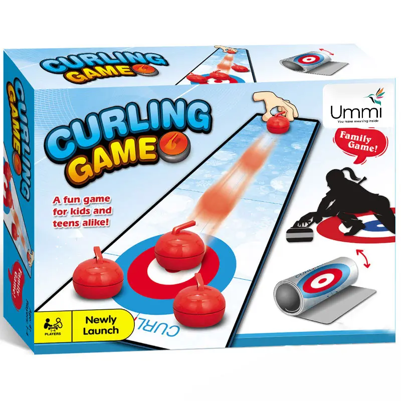 Настольная интерактивная игра Ummi 707-122 Curling Game, White / Blue 1, купить оптом с доставкой