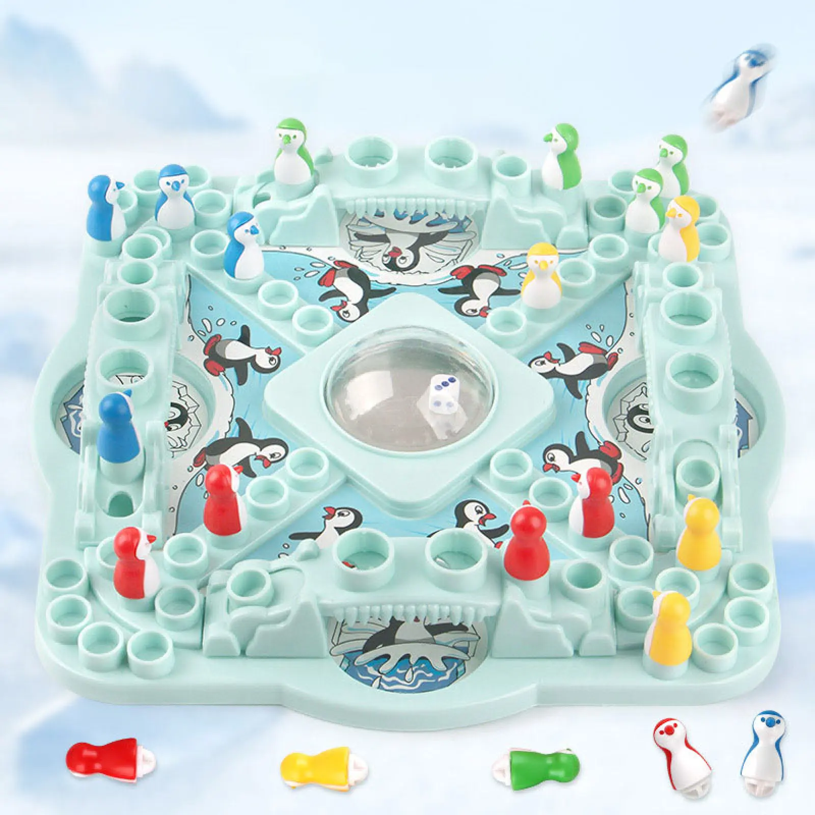 Настольная интерактивная игра Ummi 707-36 Pop N Drop Penguins Game, Blue 1, купить оптом с доставкой