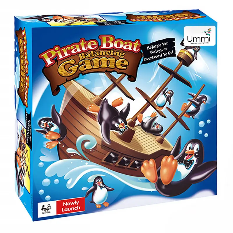 Настольная интерактивная игра Ummi 707-61 Pirate Boat Balancing Game, Brown 1, купить оптом с доставкой