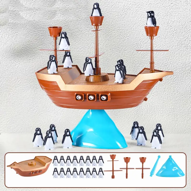 Настольная интерактивная игра Ummi 707-61 Pirate Boat Balancing Game, Brown 3, купить оптом с доставкой
