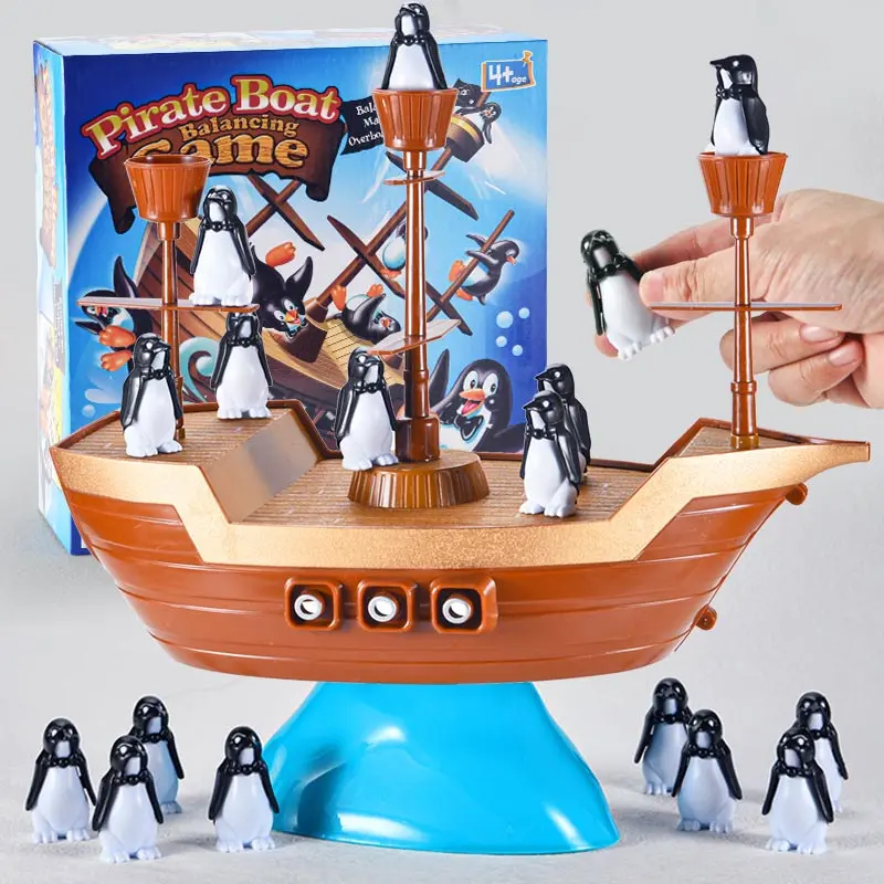 Настольная интерактивная игра Ummi 707-61 Pirate Boat Balancing Game, Brown 5, купить оптом с доставкой