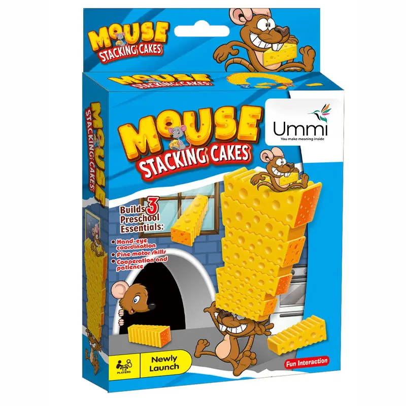 Настольная интерактивная игра Ummi 707-B19 Mouse Stacking Cakes Game, Yellow 4, купить оптом с доставкой