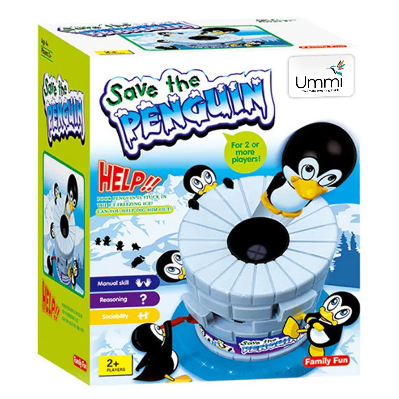 Настольная интерактивная игра Ummi 707-19 Save the Penguin Game, Blue 1, купить оптом с доставкой