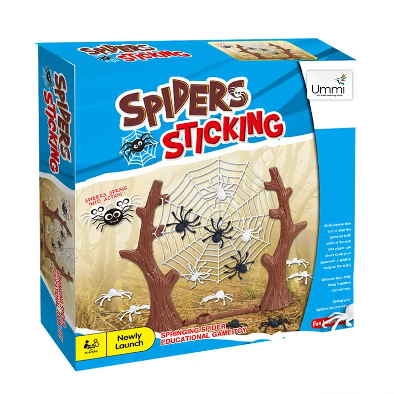 Настольная интерактивная игра Ummi 707-105 Spider Sticking Game, Brown 2, купить оптом с доставкой