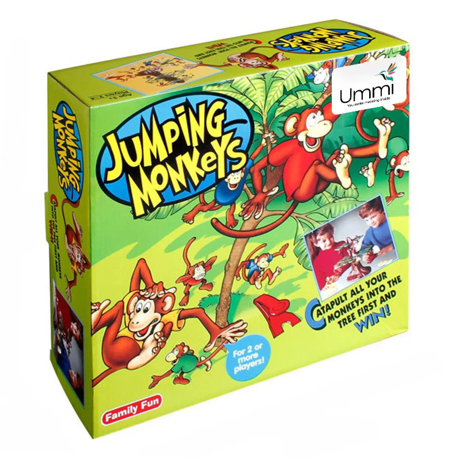 Настольная интерактивная игра Ummi 707-31 Jumping Monkeys Game, Brown / Green 1, купить оптом с доставкой