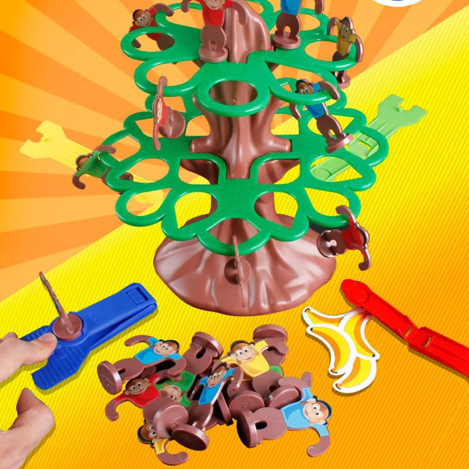 Настольная интерактивная игра Ummi 707-31 Jumping Monkeys Game, Brown / Green 3, купить оптом с доставкой