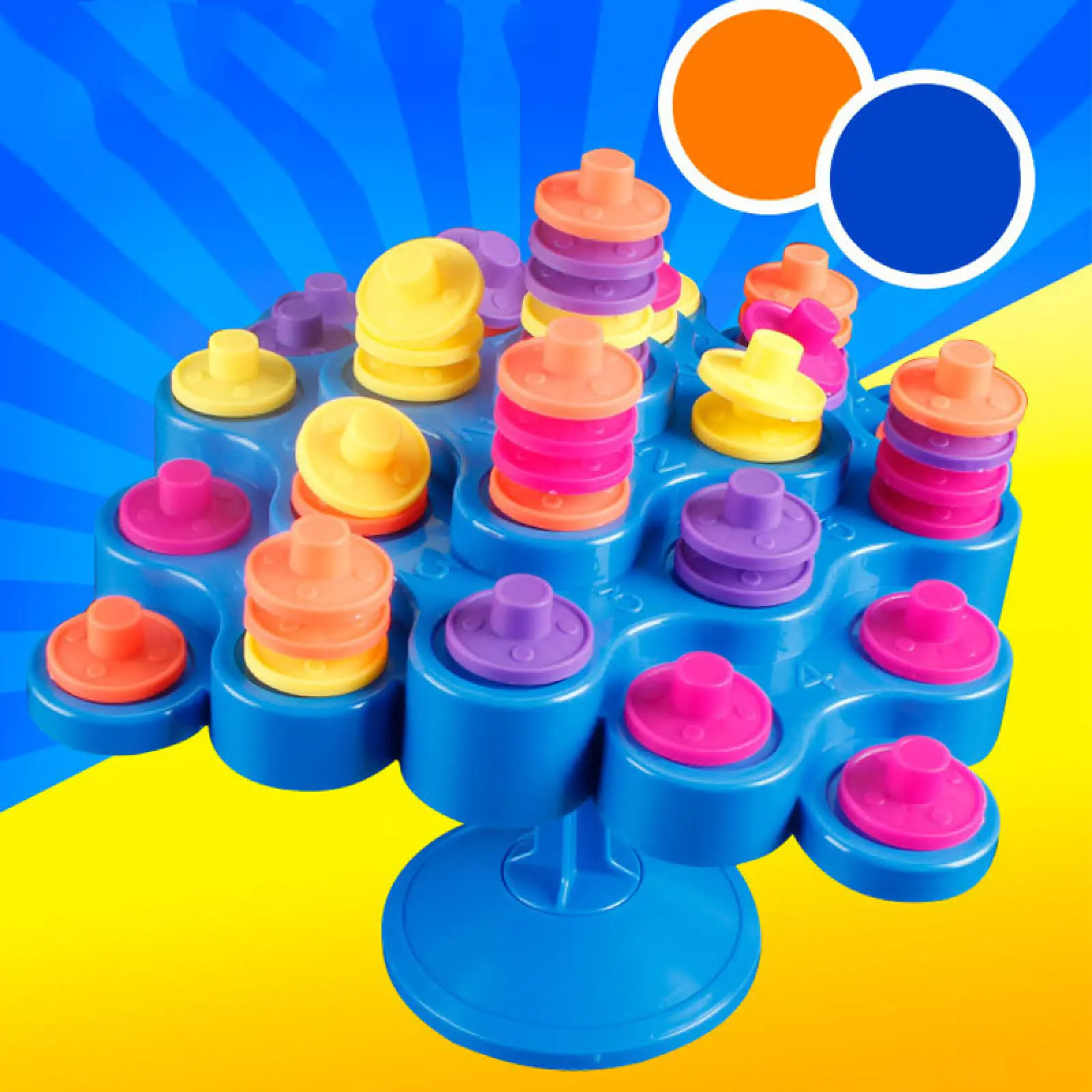 Настольная интерактивная игра Ummi 707-30 Topple Tower Game, Blue 3, купить оптом с доставкой