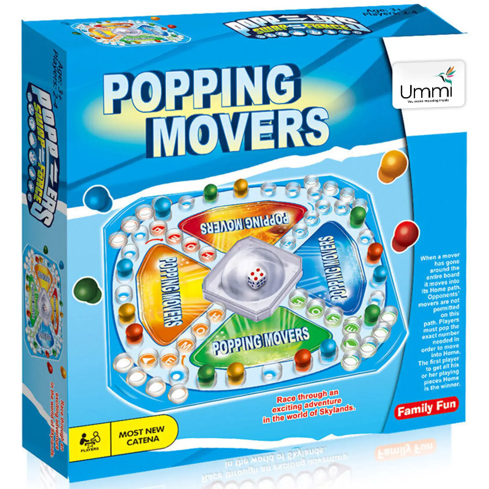Настольная интерактивная игра Ummi 707-56 Popping Movers Game, Blue 4, купить оптом с доставкой