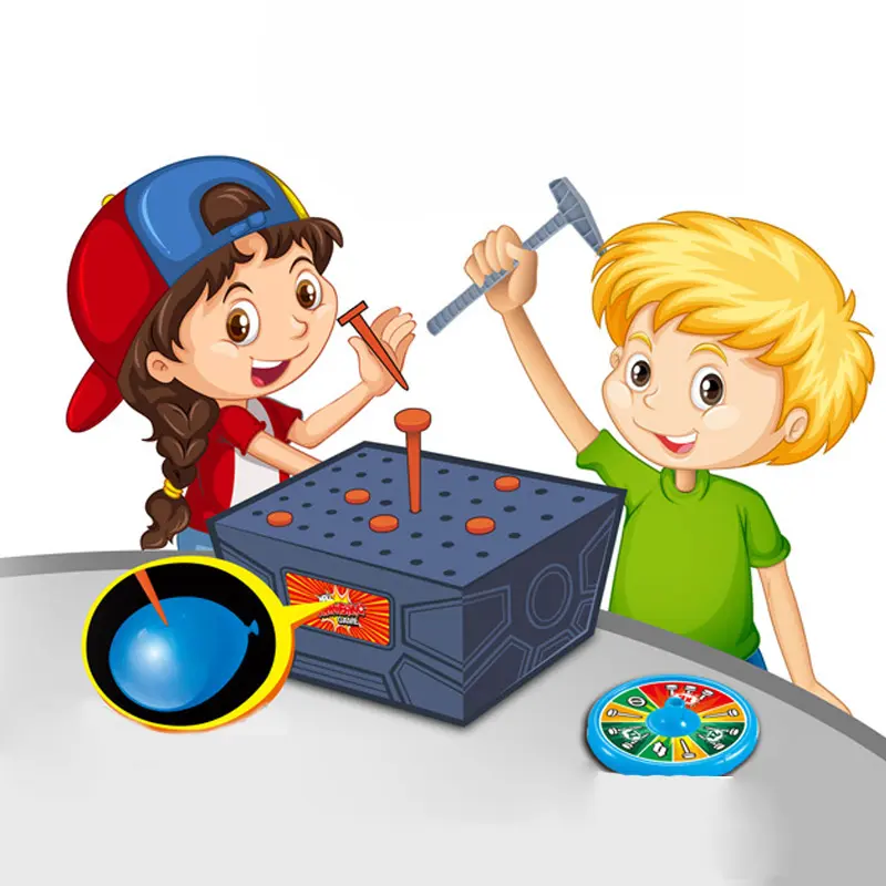 Настольная интерактивная игра Ummi 707-88 Nail Hammering Game, Blue, купить оптом с доставкой